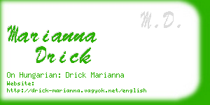marianna drick business card